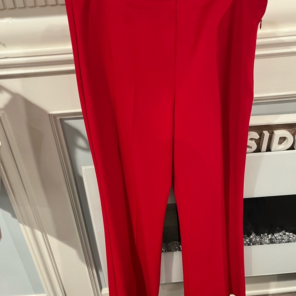 Trina Turk Red wide leg pant